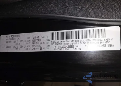 2017 Jeep Wrangler Unlimited Sport 4X4 из США, поврежденный, VIN 1C4BJWDG1HL602500